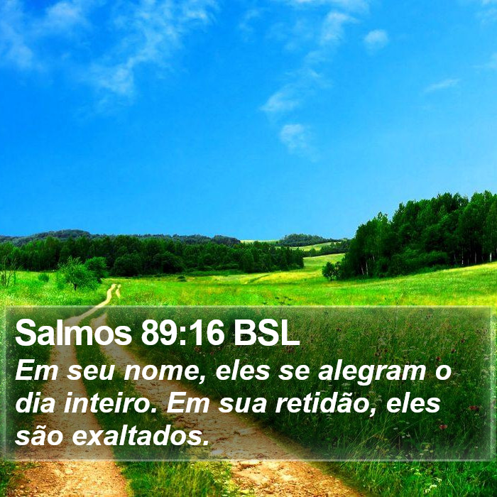 Salmos 89:16 BSL Bible Study