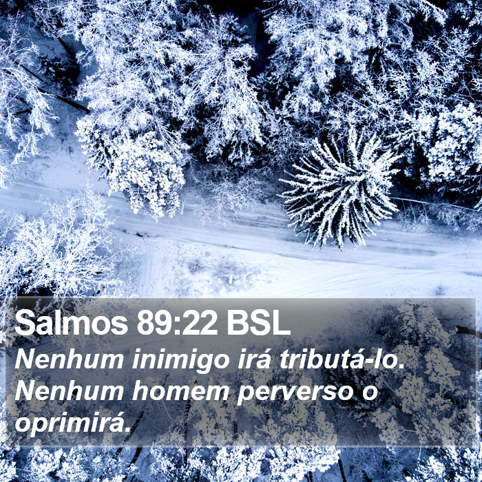 Salmos 89:22 BSL Bible Study