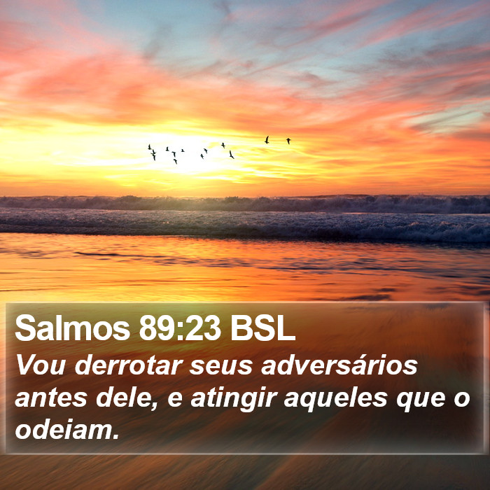 Salmos 89:23 BSL Bible Study