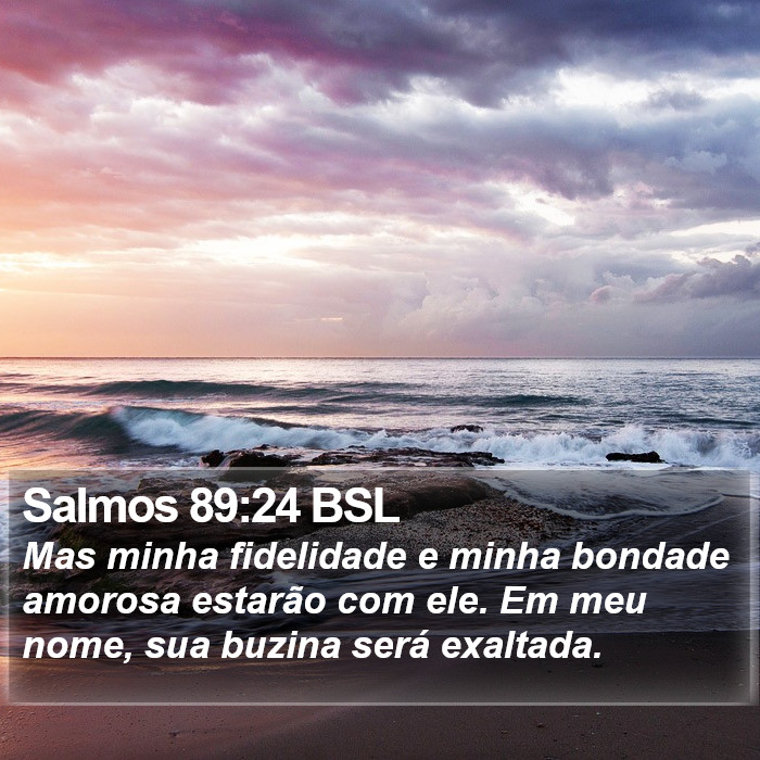 Salmos 89:24 BSL Bible Study