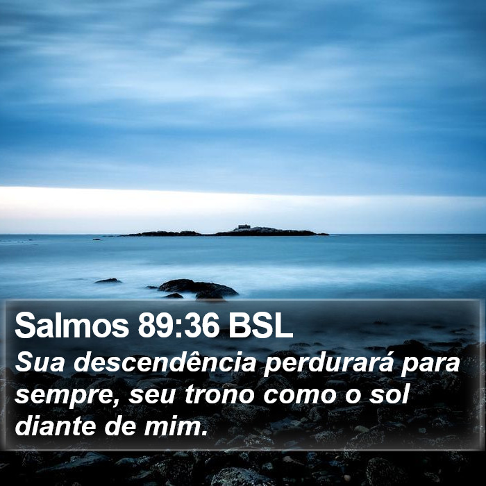 Salmos 89:36 BSL Bible Study