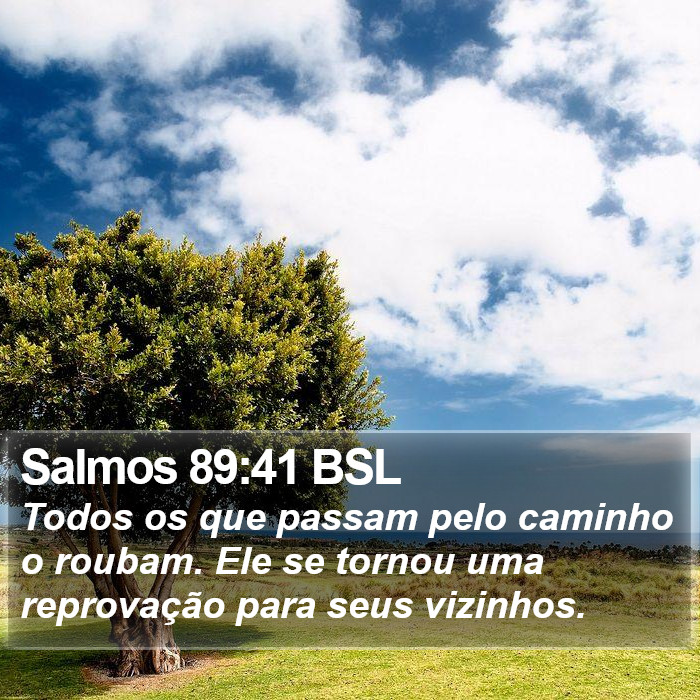 Salmos 89:41 BSL Bible Study