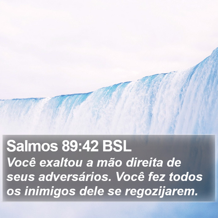 Salmos 89:42 BSL Bible Study