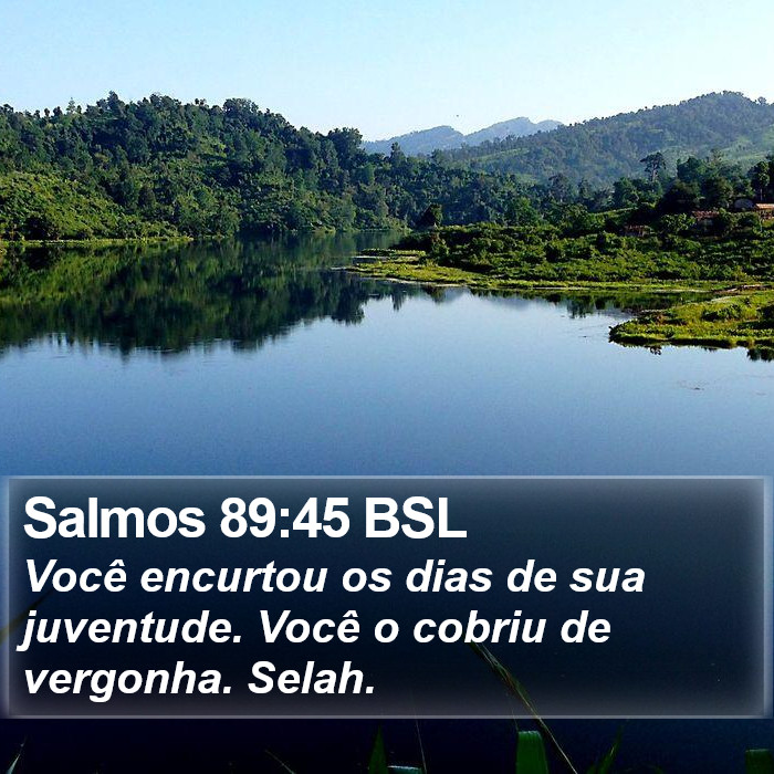 Salmos 89:45 BSL Bible Study