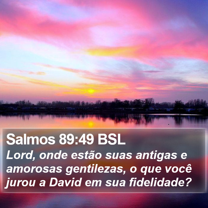 Salmos 89:49 BSL Bible Study