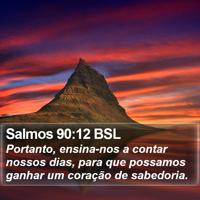 Salmos 90:12 BSL Bible Study