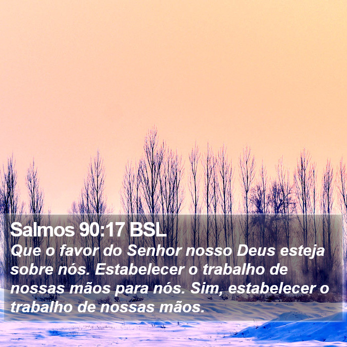 Salmos 90:17 BSL Bible Study