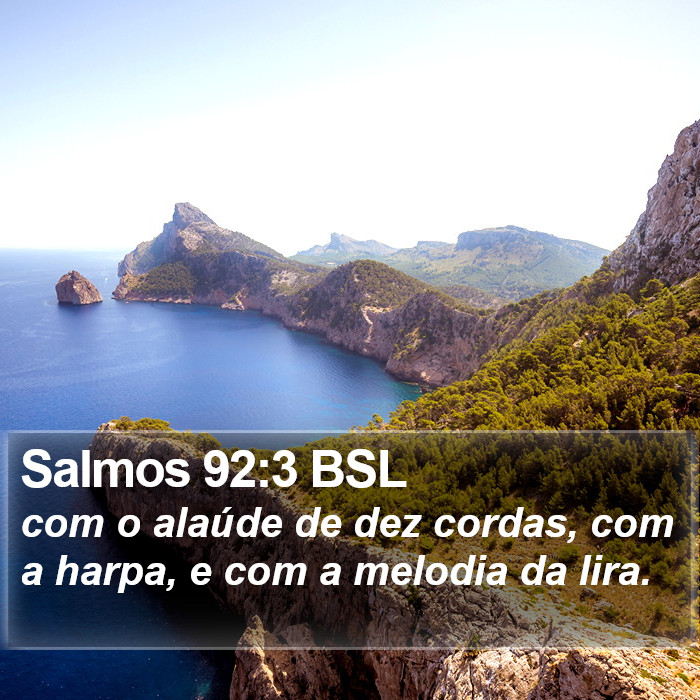 Salmos 92:3 BSL Bible Study