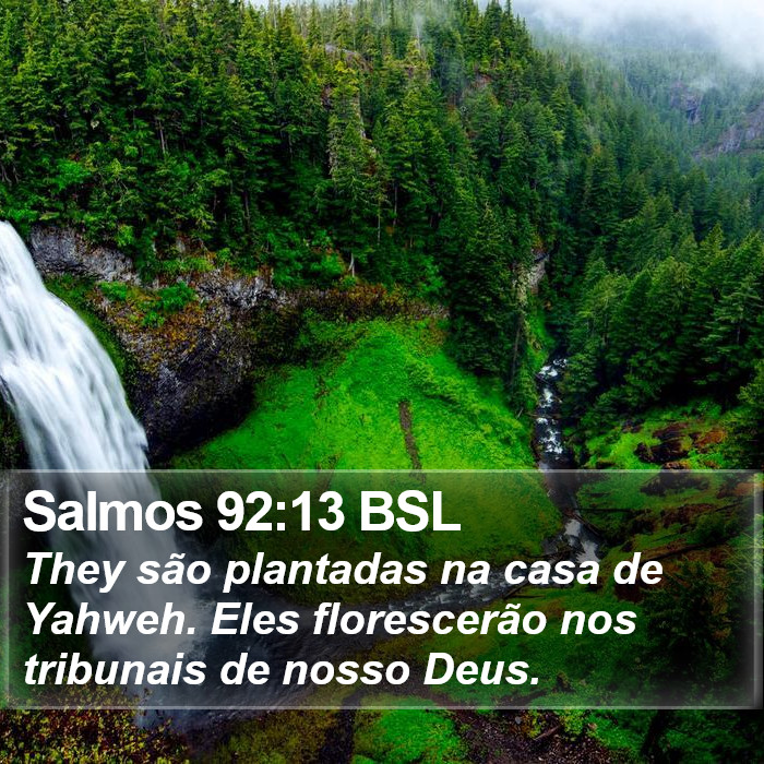 Salmos 92:13 BSL Bible Study