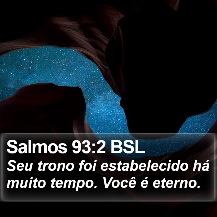 Salmos 93:2 BSL Bible Study