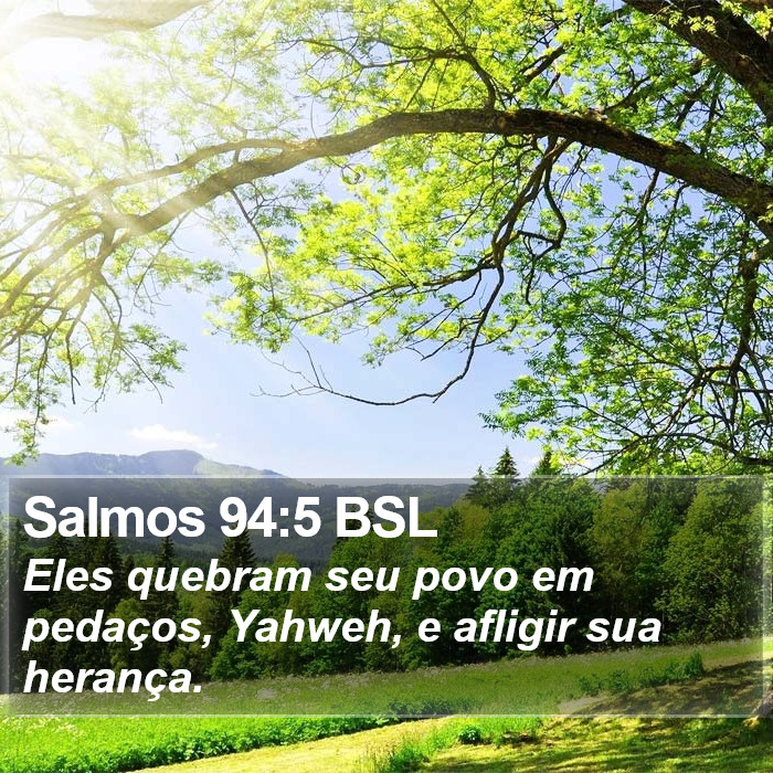 Salmos 94:5 BSL Bible Study