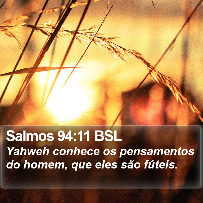 Salmos 94:11 BSL Bible Study