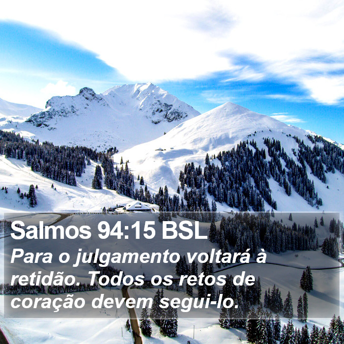 Salmos 94:15 BSL Bible Study