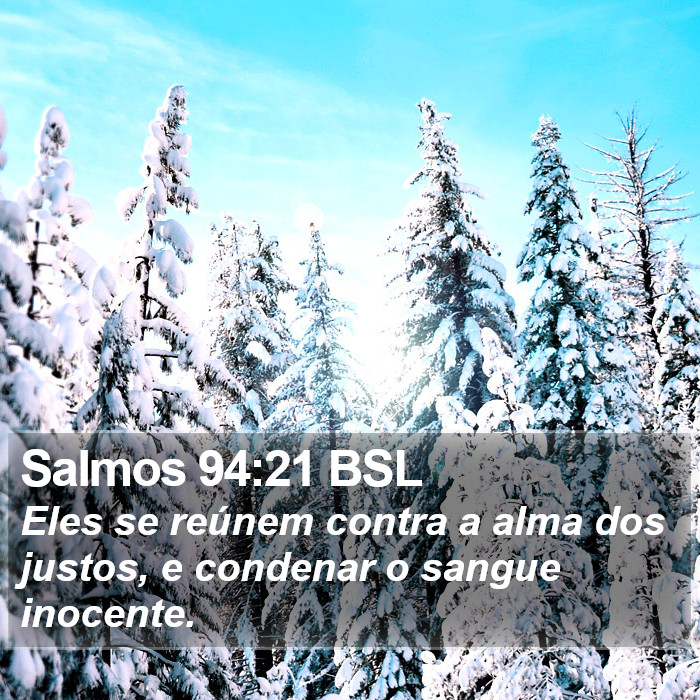 Salmos 94:21 BSL Bible Study