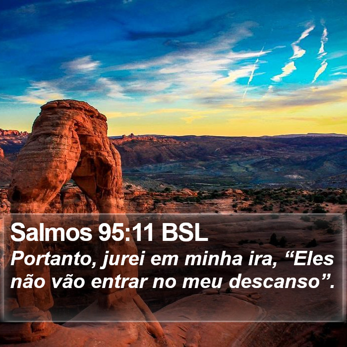 Salmos 95:11 BSL Bible Study