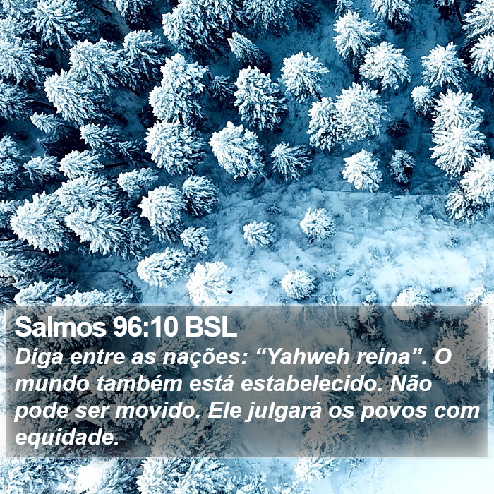 Salmos 96:10 BSL Bible Study