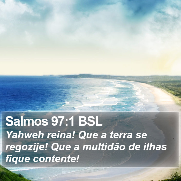 Salmos 97:1 BSL Bible Study