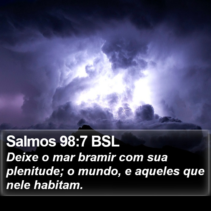 Salmos 98:7 BSL Bible Study