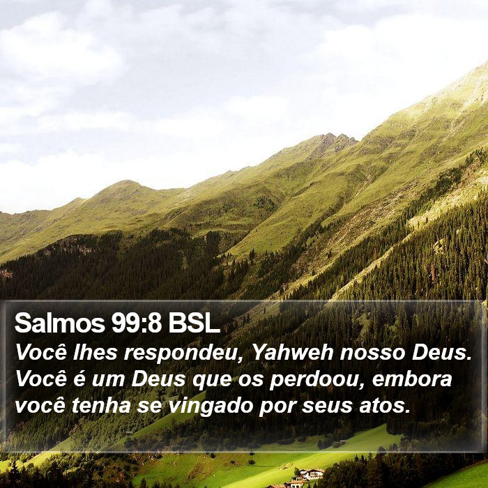 Salmos 99:8 BSL Bible Study