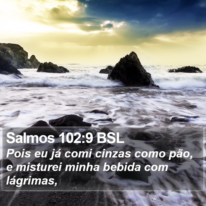 Salmos 102:9 BSL Bible Study