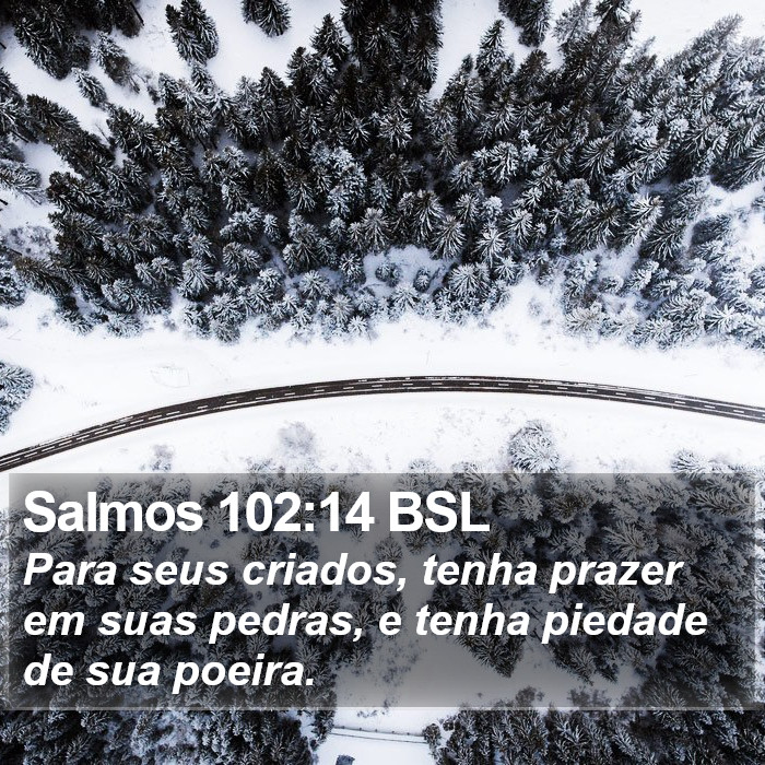 Salmos 102:14 BSL Bible Study