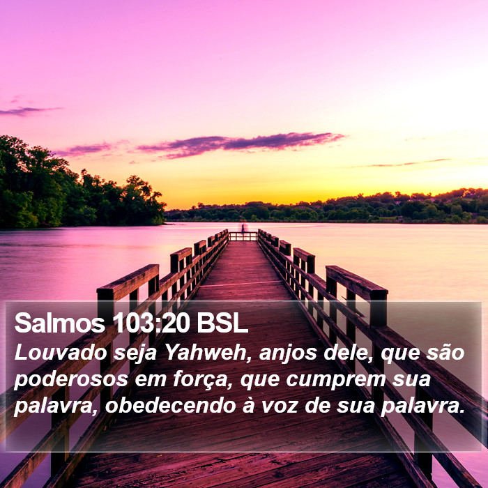 Salmos 103:20 BSL Bible Study