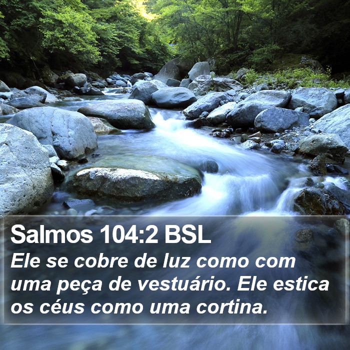 Salmos 104:2 BSL Bible Study