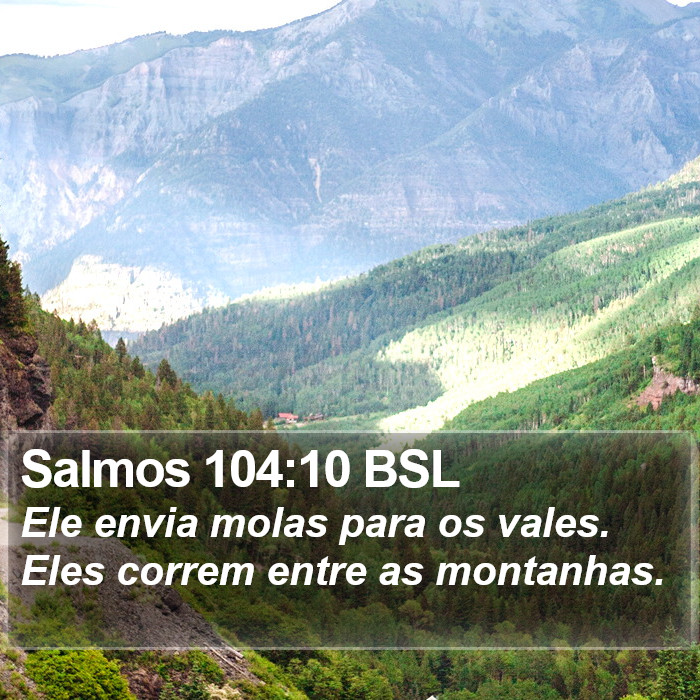 Salmos 104:10 BSL Bible Study