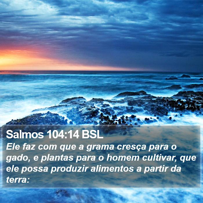 Salmos 104:14 BSL Bible Study