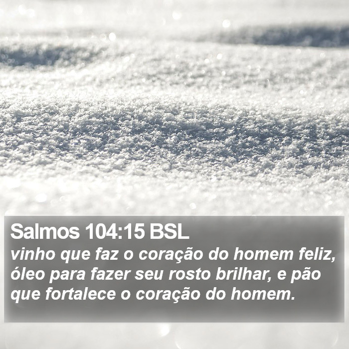Salmos 104:15 BSL Bible Study