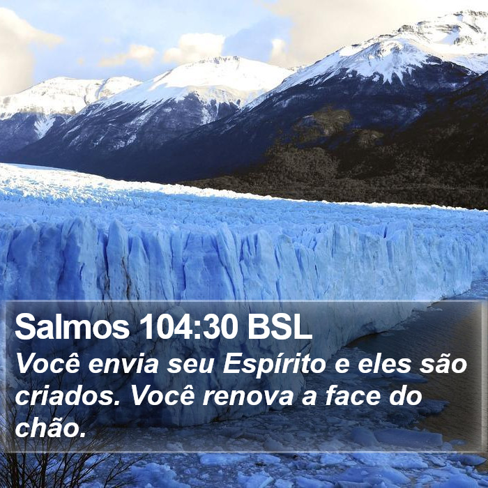 Salmos 104:30 BSL Bible Study