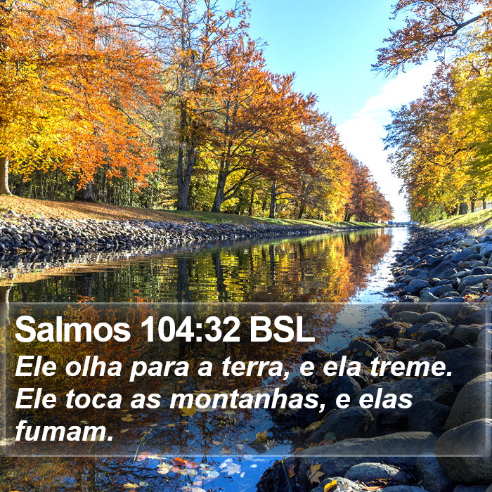 Salmos 104:32 BSL Bible Study