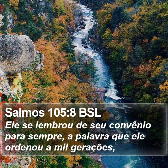 Salmos 105:8 BSL Bible Study