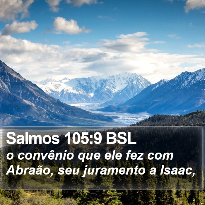 Salmos 105:9 BSL Bible Study