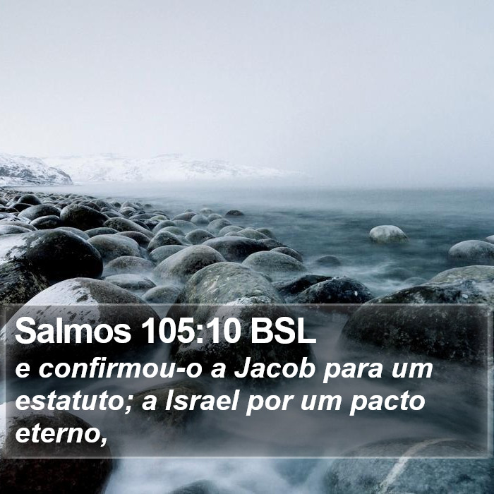 Salmos 105:10 BSL Bible Study