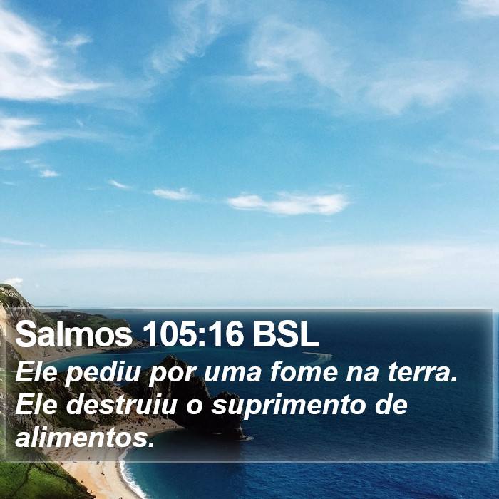 Salmos 105:16 BSL Bible Study