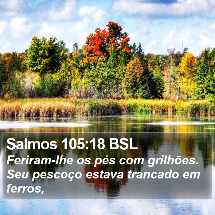 Salmos 105:18 BSL Bible Study