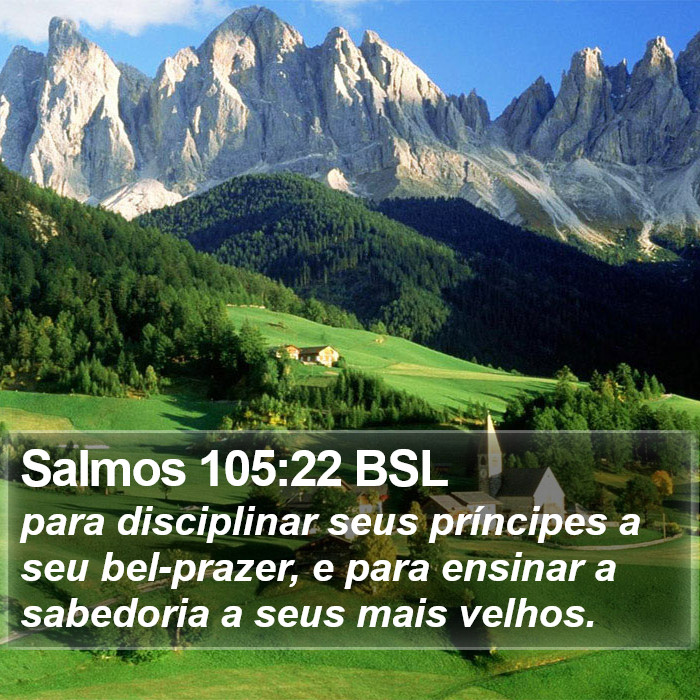 Salmos 105:22 BSL Bible Study