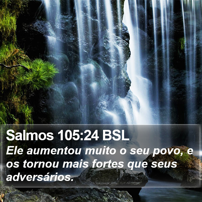 Salmos 105:24 BSL Bible Study