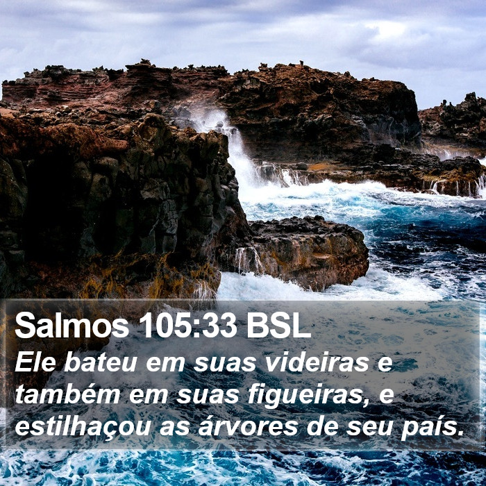 Salmos 105:33 BSL Bible Study