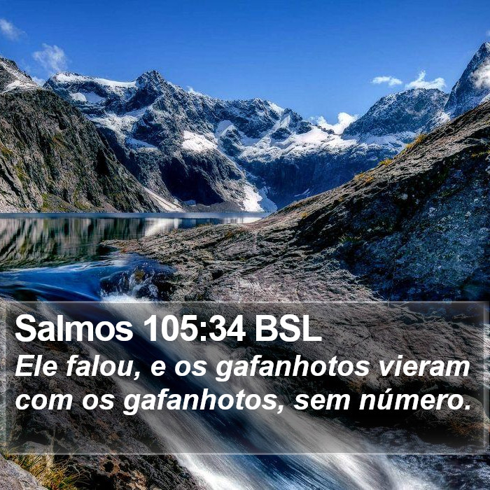 Salmos 105:34 BSL Bible Study