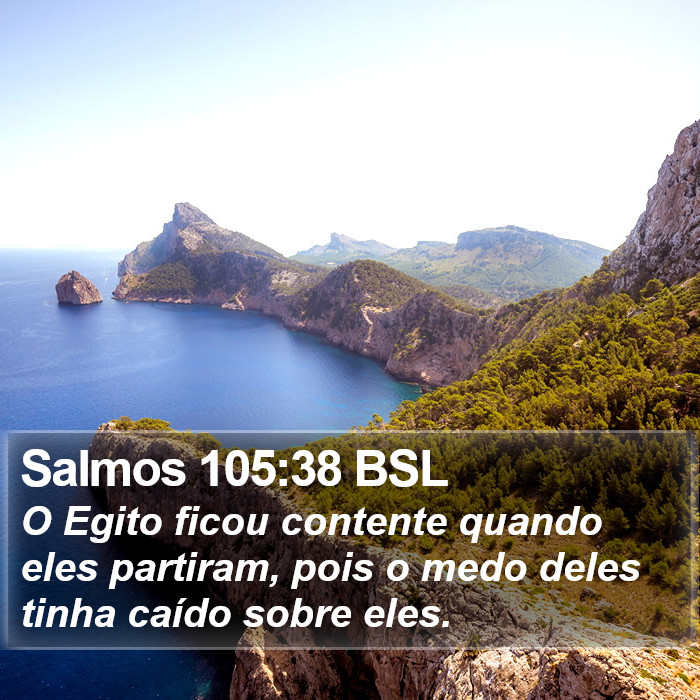 Salmos 105:38 BSL Bible Study