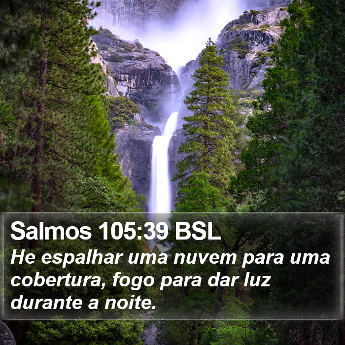 Salmos 105:39 BSL Bible Study