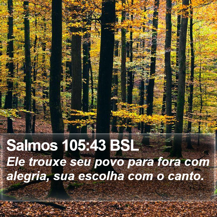 Salmos 105:43 BSL Bible Study