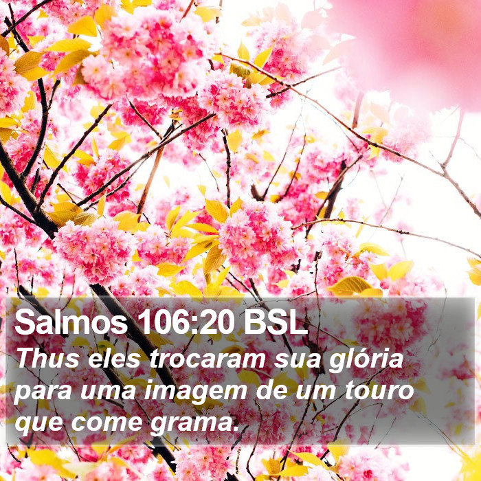 Salmos 106:20 BSL Bible Study