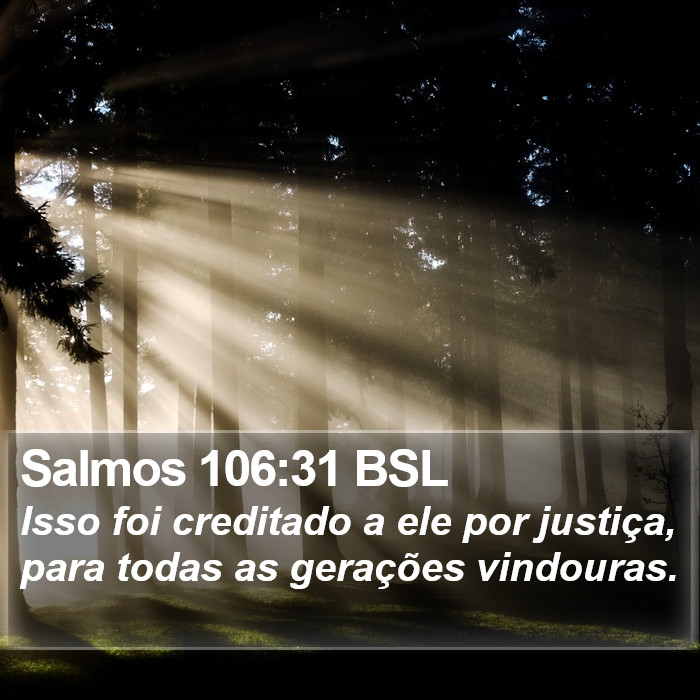 Salmos 106:31 BSL Bible Study