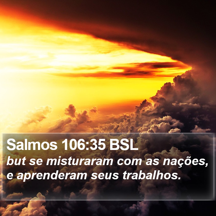 Salmos 106:35 BSL Bible Study