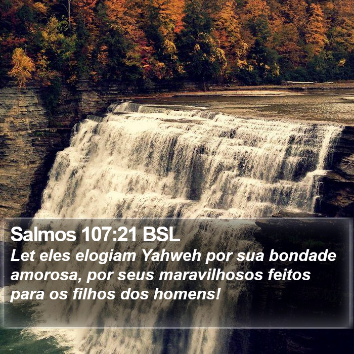 Salmos 107:21 BSL Bible Study