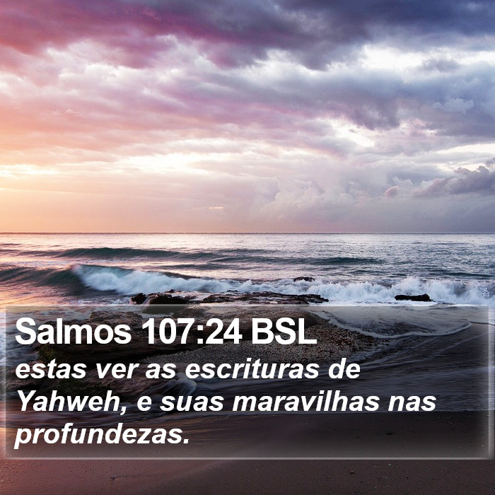 Salmos 107:24 BSL Bible Study