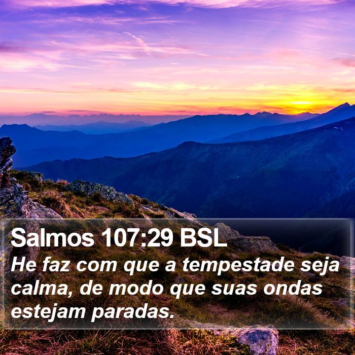 Salmos 107:29 BSL Bible Study